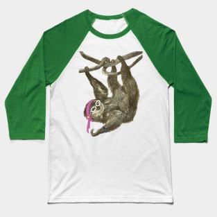 Lispe Fitness Sloth Baseball T-Shirt